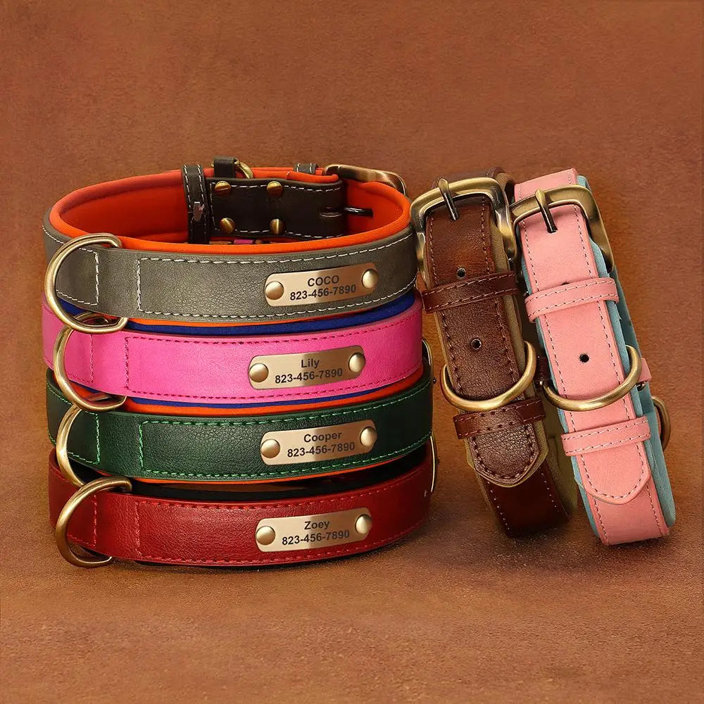 Personalisiertes Lederhalsband