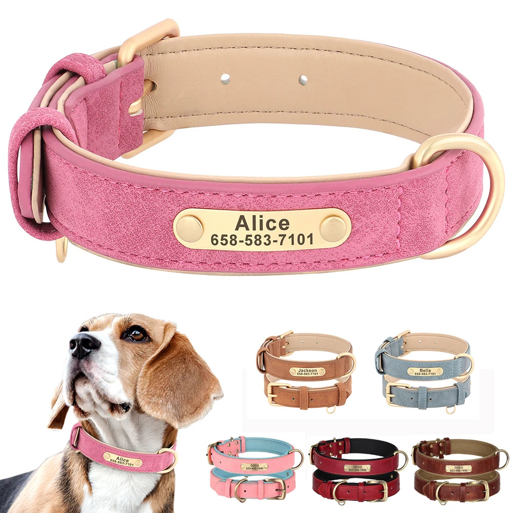 Personalisiertes Lederhalsband