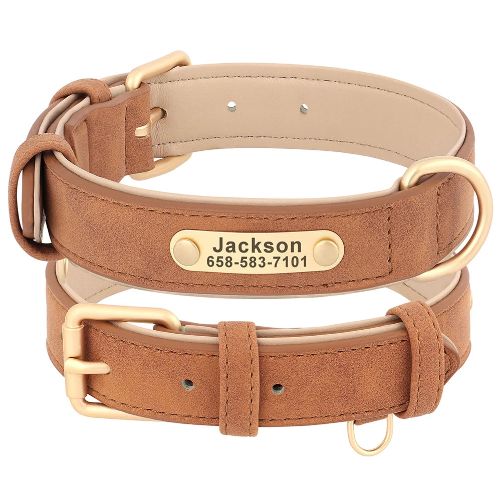 Personalisiertes Lederhalsband