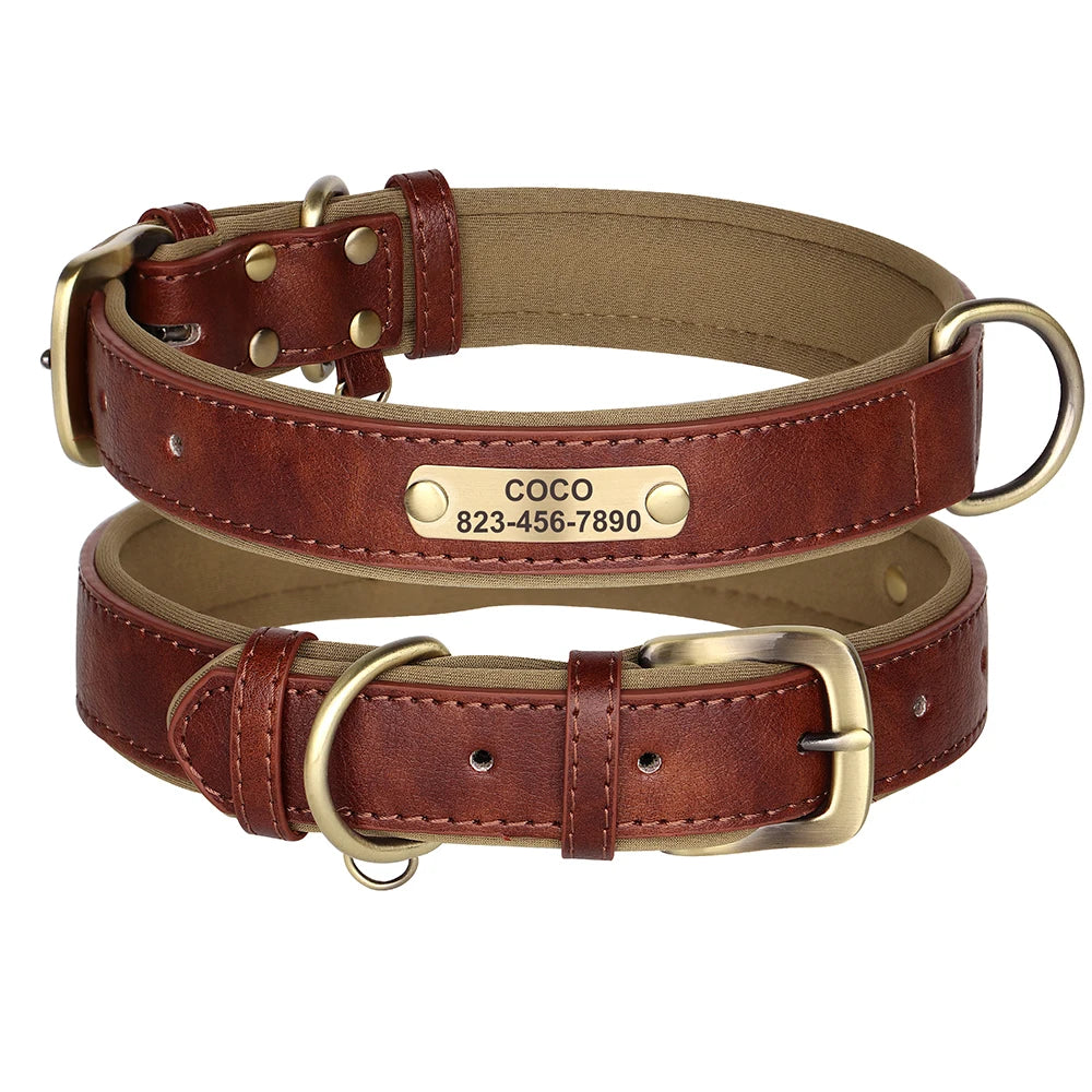 Personalisiertes Lederhalsband