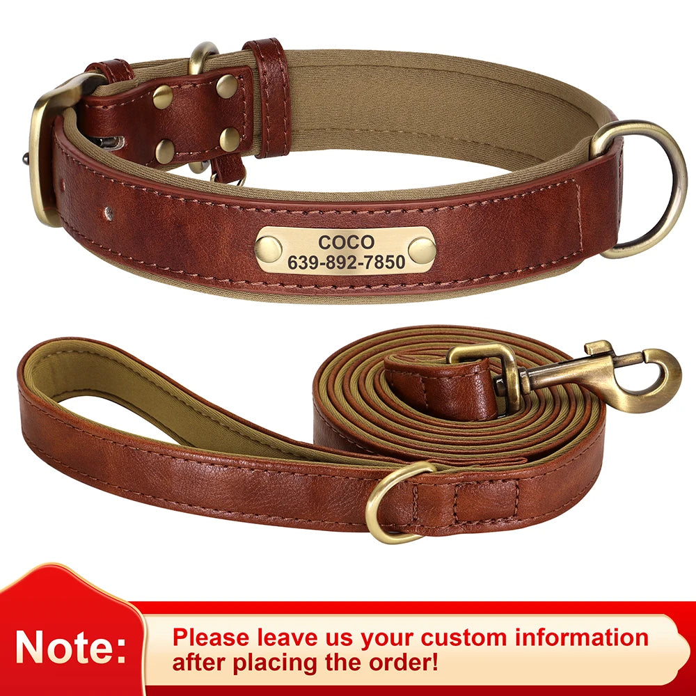 Personalisiertes Lederhalsband