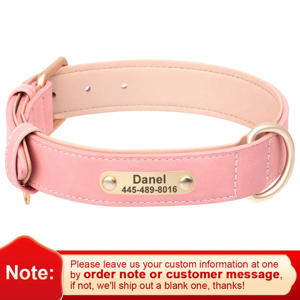 Personalisiertes Lederhalsband