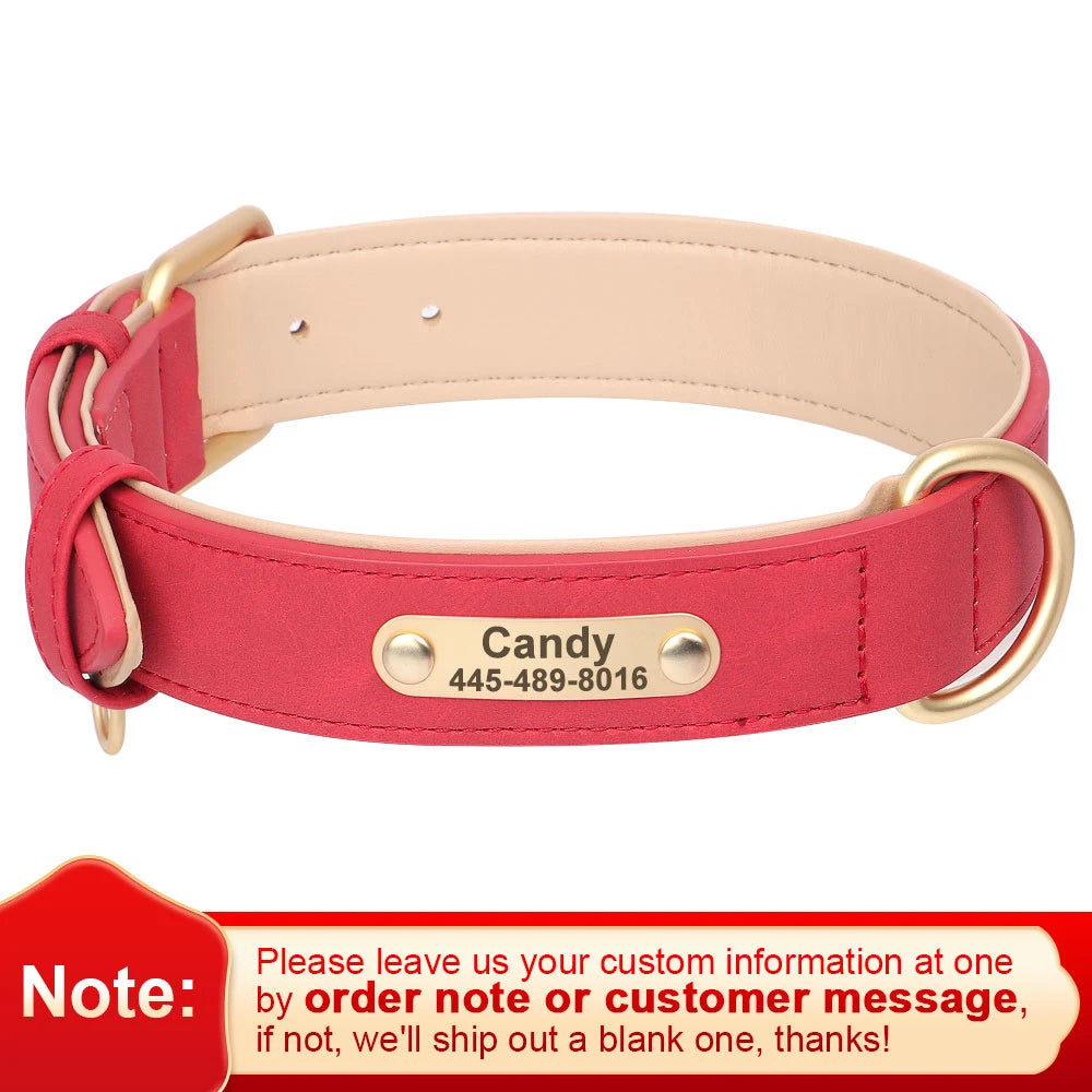 Personalisiertes Lederhalsband