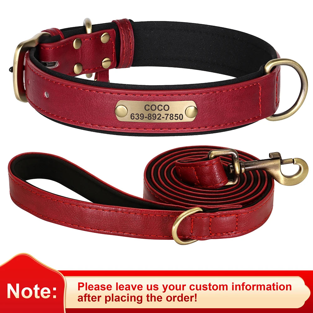 Personalisiertes Lederhalsband